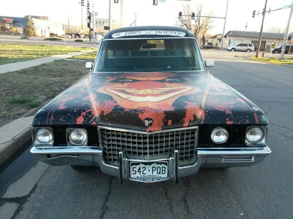 Awesome Hearse 1971 Cadillac with Vanpires, Gouls, Goblins, Zombie