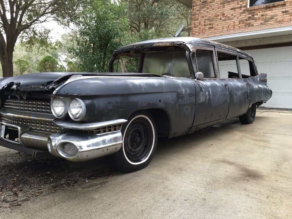 1959 Cadillac S&S Hearse Matching Numbers for sale.