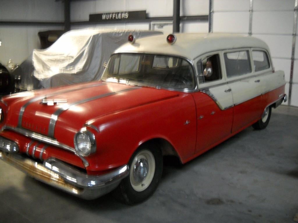 1955 Pontiac Ambulance/Hearse, Original, Rat Rod