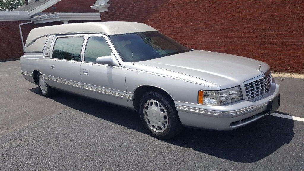 clean 1999 Cadillac superior hearse
