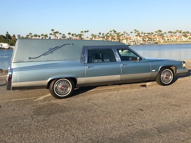 mint 1991 Cadillac Brougham MILLER/METEOR hearse