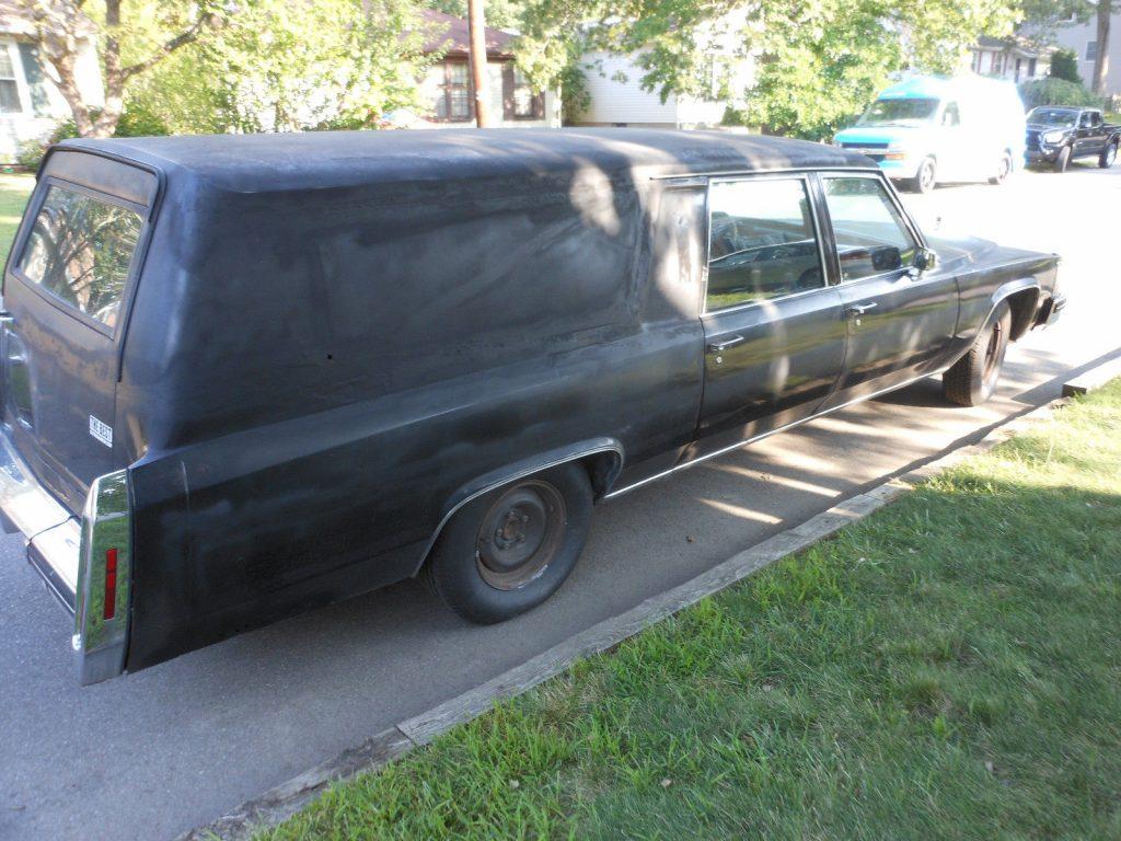 solid driver 1984 Cadillac Brougham Hearse