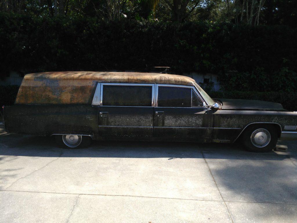 converted to limousine 1967 Cadillac Fleetwood M&M Hearse