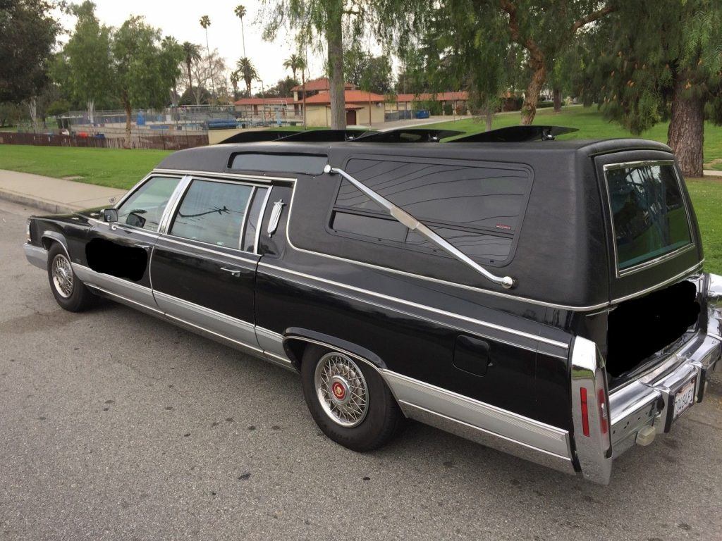 converted 1991 Cadillac Brougham hearse
