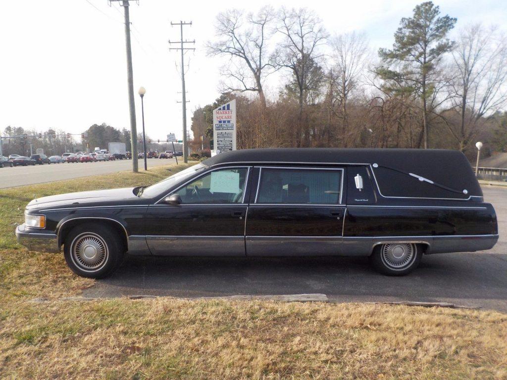 very clean 1996 Cadillac Fleetwood Sayers and Scoville hearse