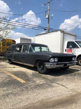 needs work 1961 Cadillac hearse for sale