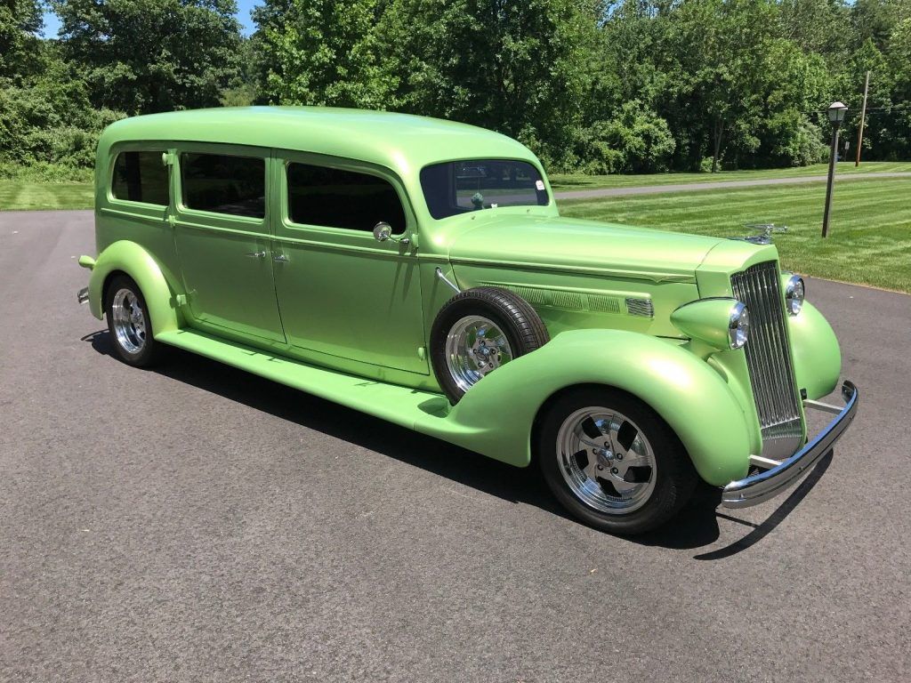 custom 1936 Packard Henney Hearse