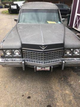 needs TLC 1974 Cadillac Miller meteor hearse for sale