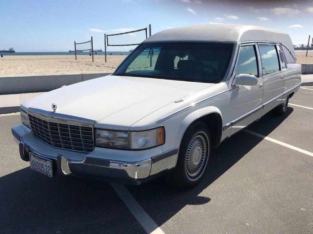 top of the line 1996 Cadillac Commercial Chassis hearse