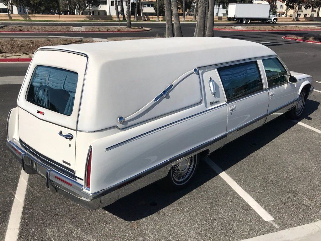 top of the line 1996 Cadillac Commercial Chassis hearse