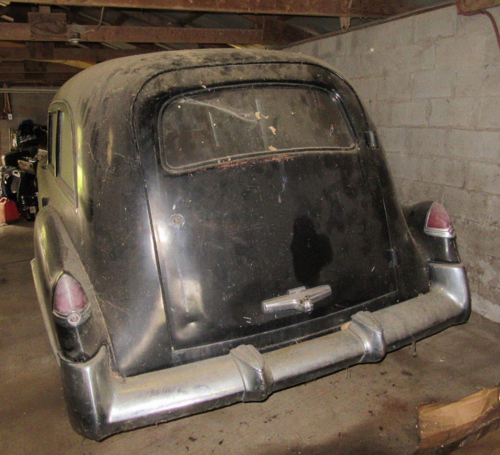 needs restoration 1949 Cadillac S&S hearse