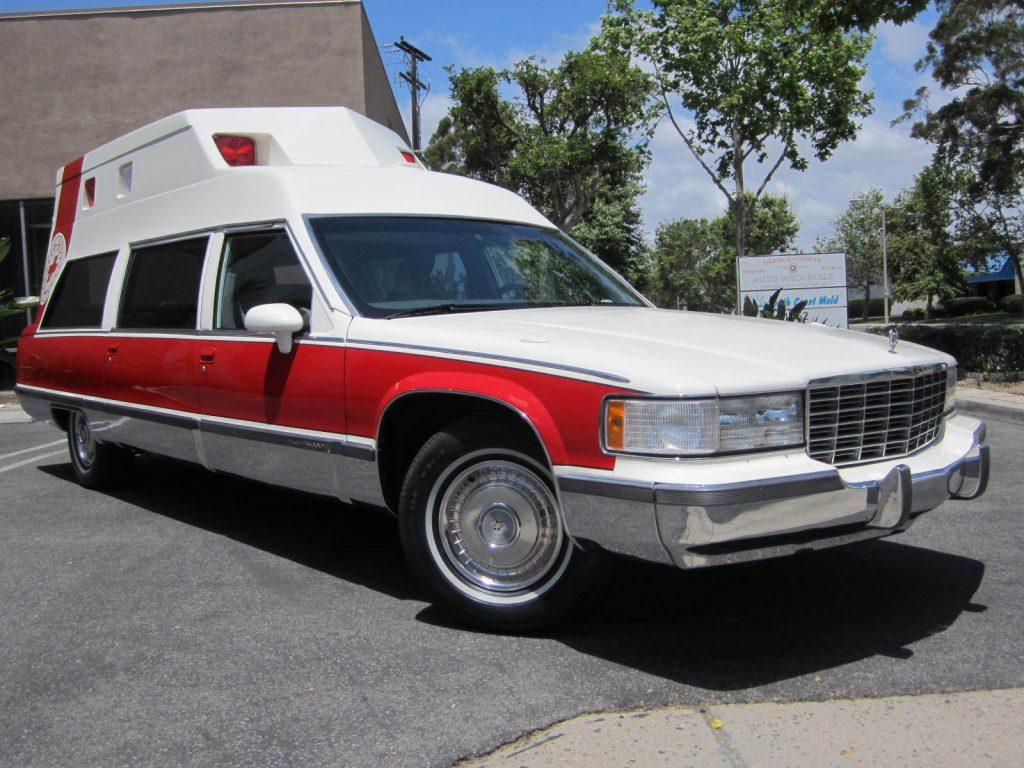 low miles 1993 Cadillac Fleetwood Ghostbusters Ambulance Hearse