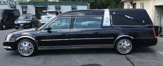 top of the line 2008 Cadillac DTS hearse