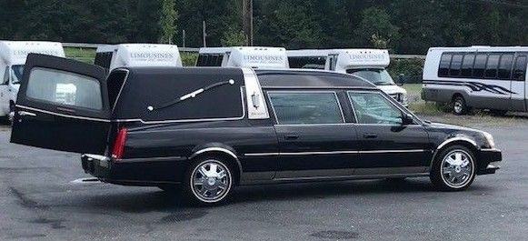 top of the line 2008 Cadillac DTS hearse