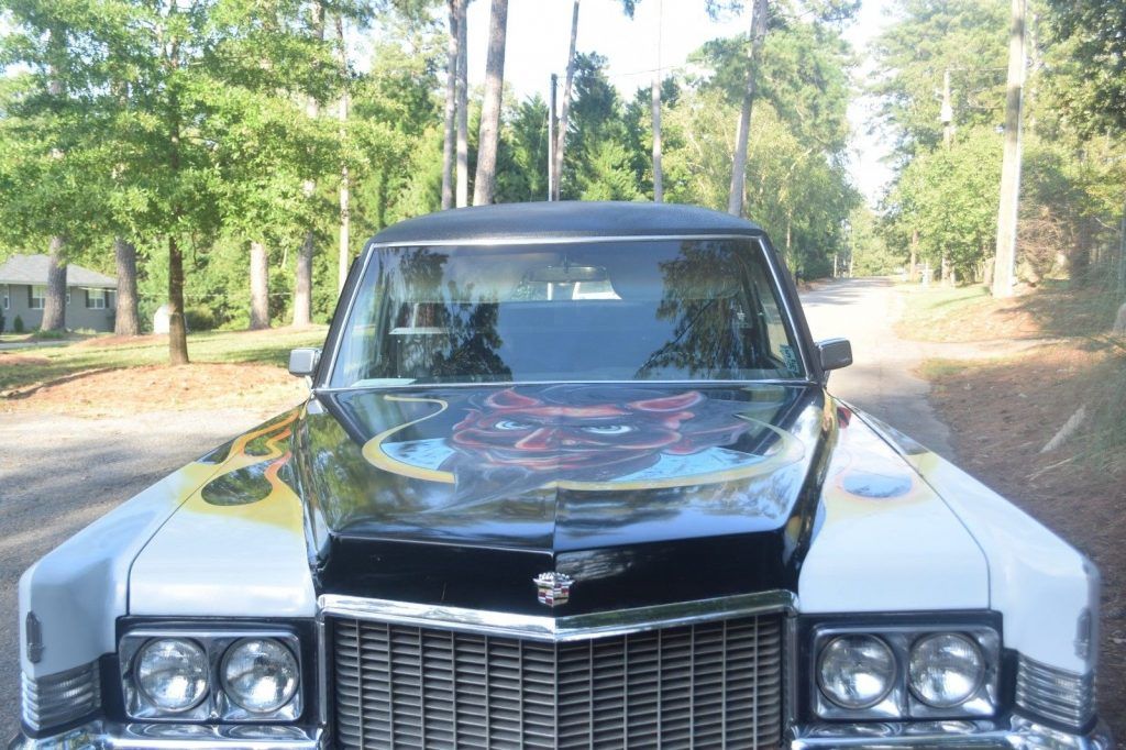 custom 1970 Cadillac Fleetwood M&M hearse