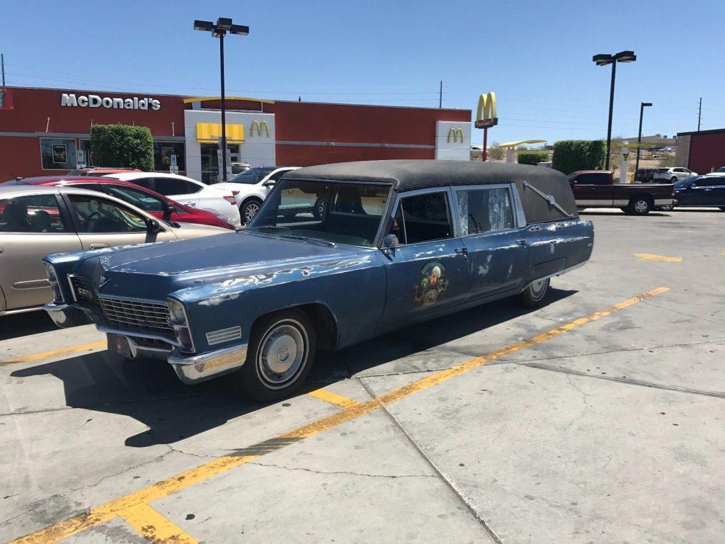 well running 1967 Cadillac DeVille hearse
