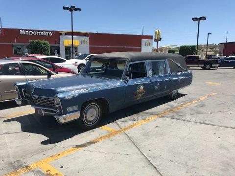well running 1967 Cadillac DeVille hearse for sale