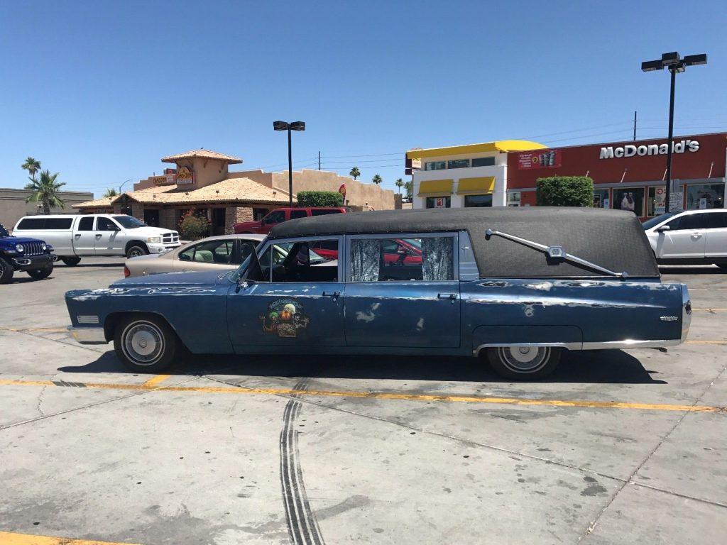 well running 1967 Cadillac DeVille hearse