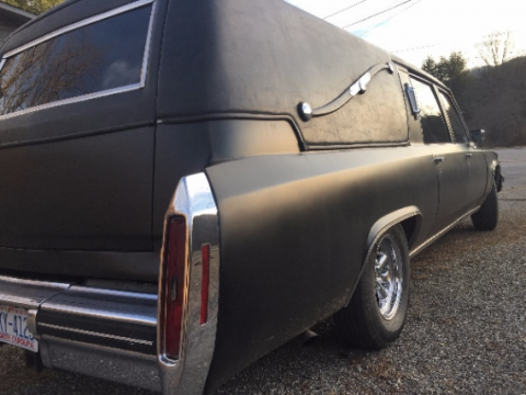 low miles 1984 Cadillac Fleetwood hearse for sale
