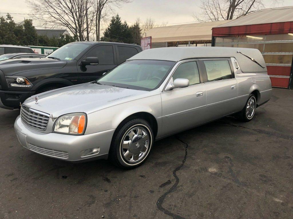 very clean 2002 Cadillac Deville Funeral Hearse