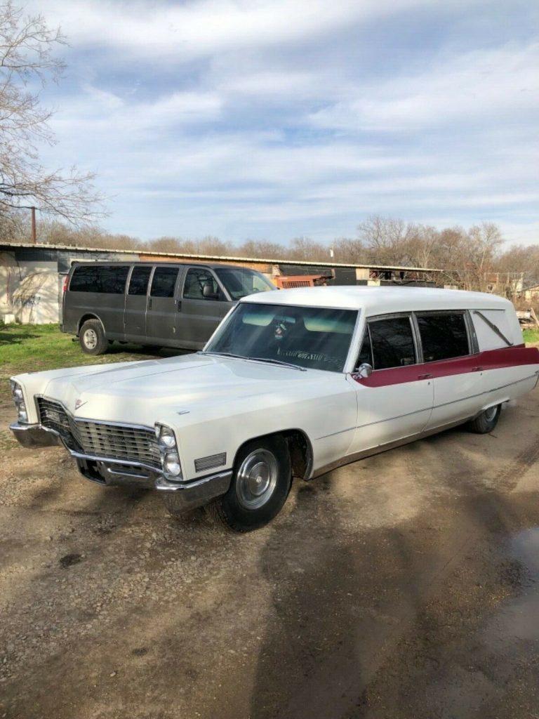 combined 1967 Cadillac Miller Meteor Duplex Hearse Ambulance