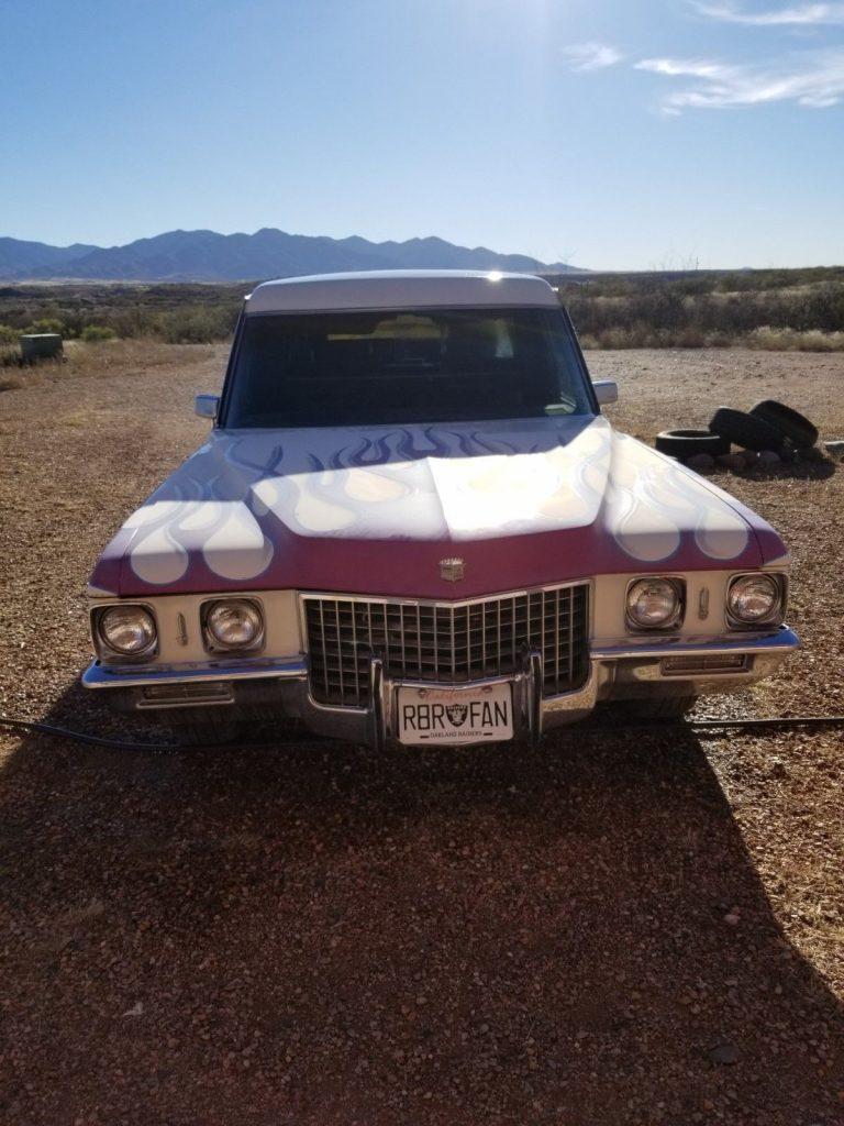 custom paint 1971 Cadillac Superior Hearse