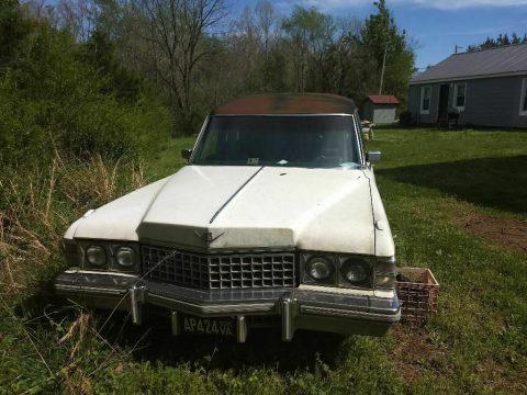 needs TLC 1974 Cadillac Commercial Chassis hearse for sale