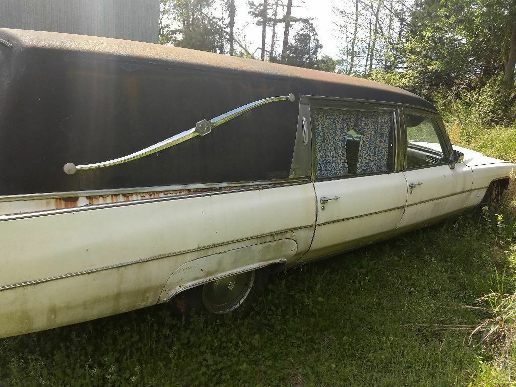 needs TLC 1974 Cadillac Commercial Chassis hearse