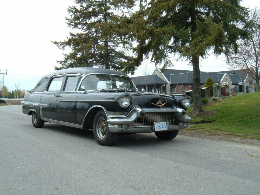 very rare 1957 Cadillac DeVille hearse