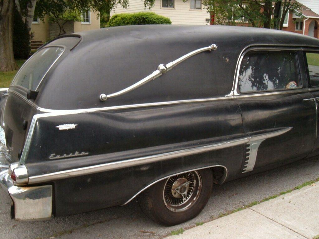 vintage 1957 Cadillac DeVille hearse
