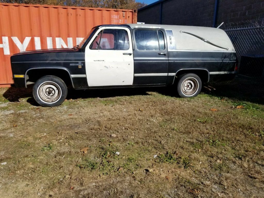 rare 1984 Chevrolet Suburban hearse