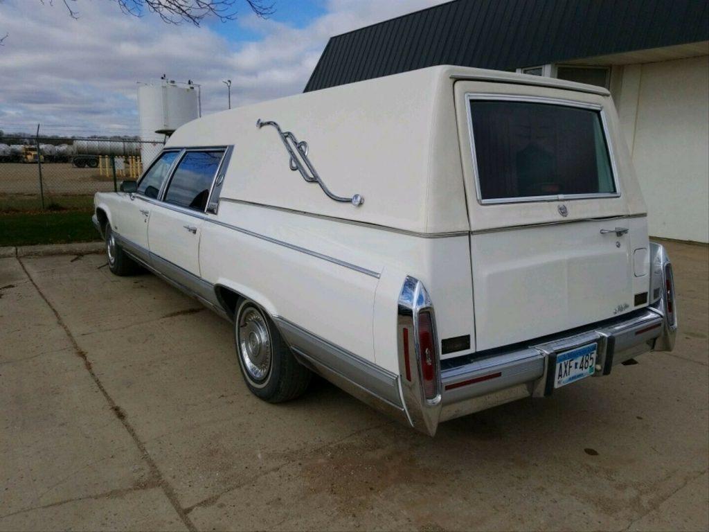 well maintained 1992 Cadillac Brougham hearse