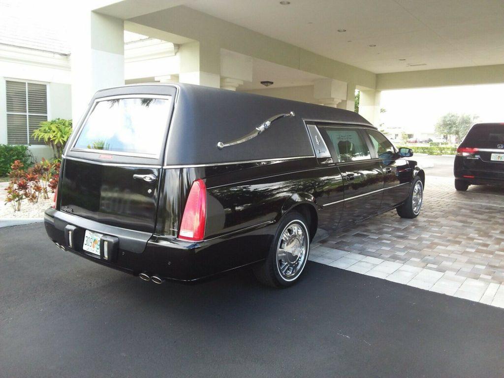 amazing 2010 Cadillac DTS Tuxedo Black Roof hearse