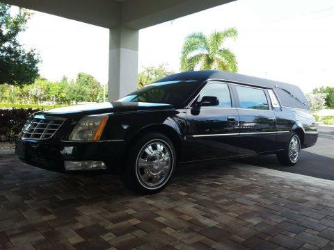 amazing 2010 Cadillac DTS Tuxedo Black Roof hearse for sale