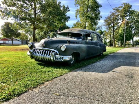 hot rod 1950 Buick Roadmaster hearse for sale