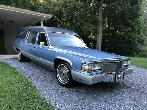 always garaged 1991 Cadillac Brougham hearse for sale