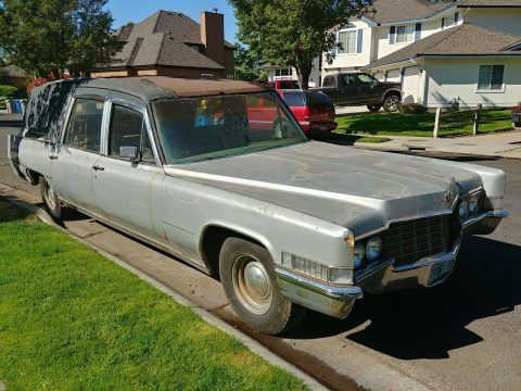 needs work 1969 Cadillac Commercial Chassis hearse for sale