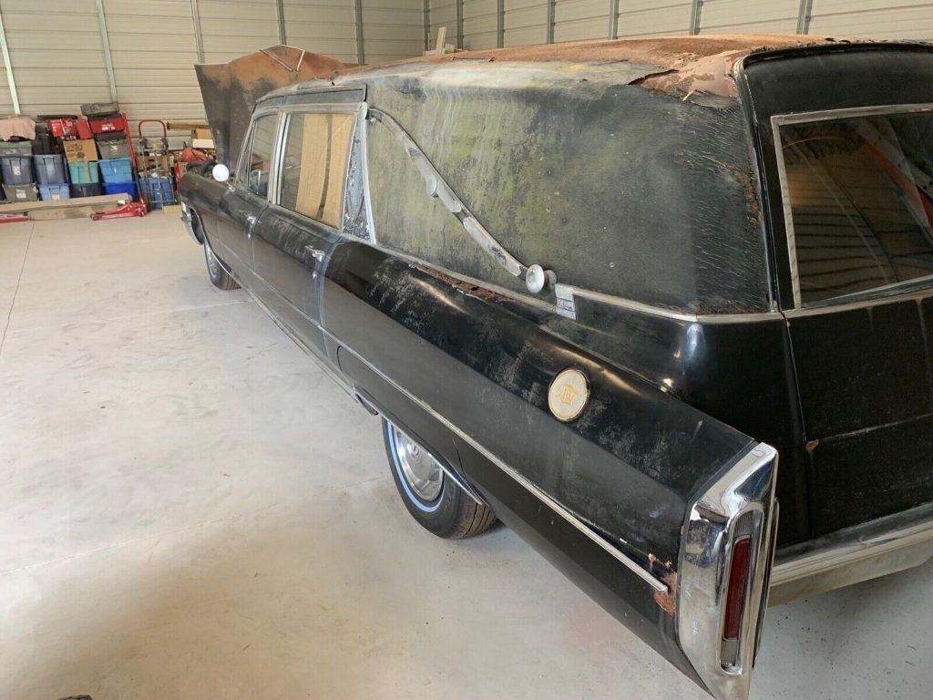 1966 Cadillac S&S Victoria Hearse [needs TLC]