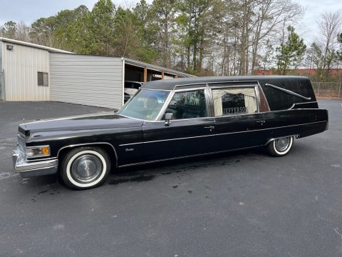 1975 Cadillac Fleetwood Superior Hearse [serviced engine] for sale