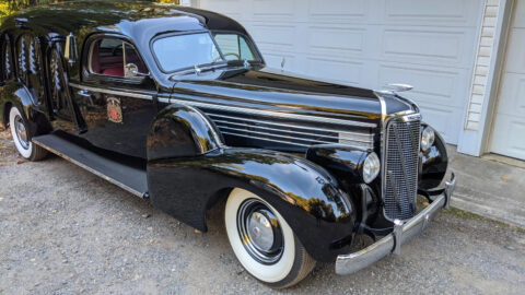 1938 Cadillac Lasalle S + Carved – Sided Hearse for sale