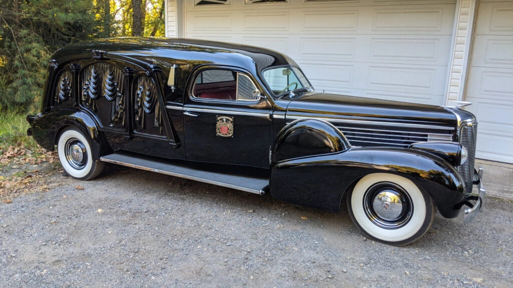 1938 Cadillac Lasalle S + Carved – Sided Hearse