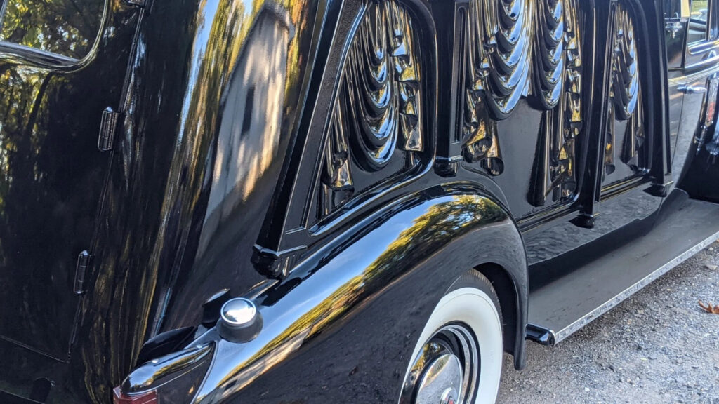 1938 Cadillac Lasalle S + Carved – Sided Hearse