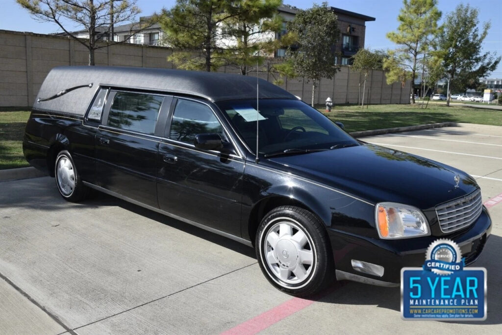 2002 Cadillac Deville Funeral Coach Hearse 75K Low Miles Carriage ToP