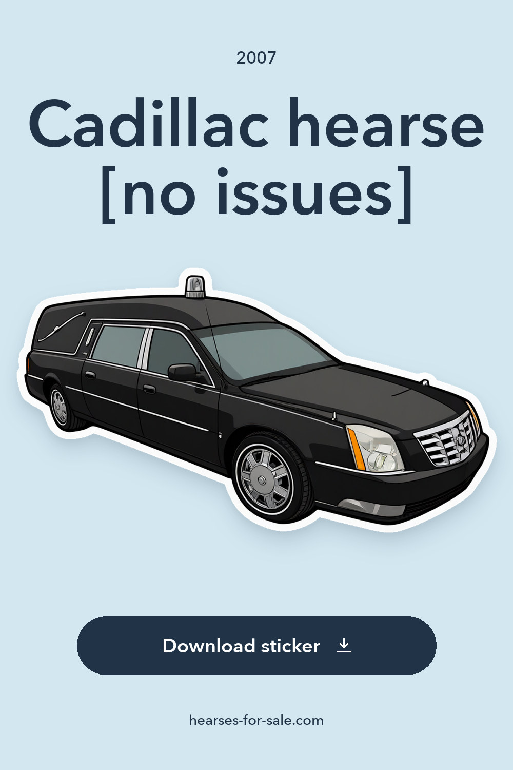 2007 Cadillac hearse [no issues] sticker preview