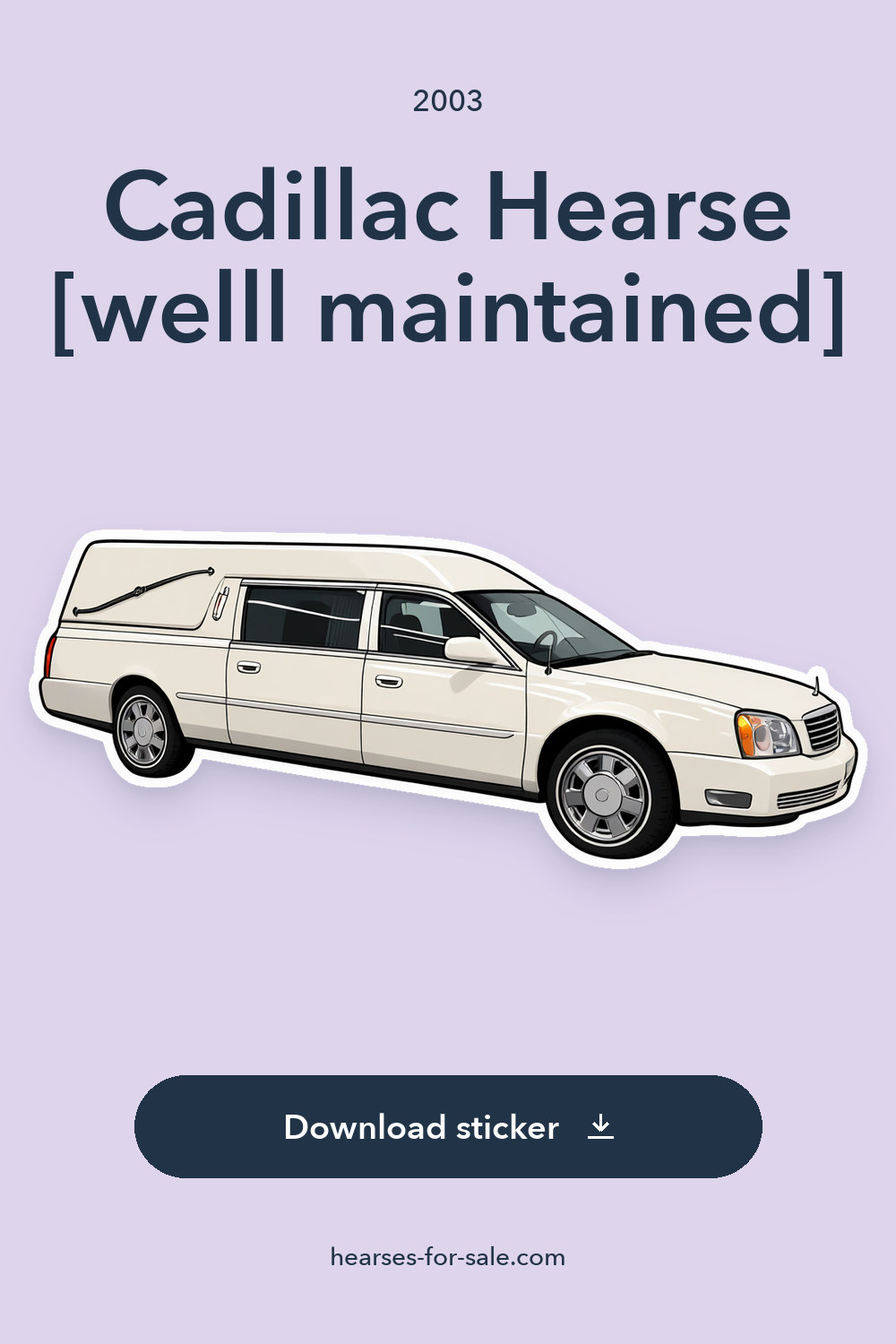 2003 Cadillac Hearse [welll maintained] sticker preview
