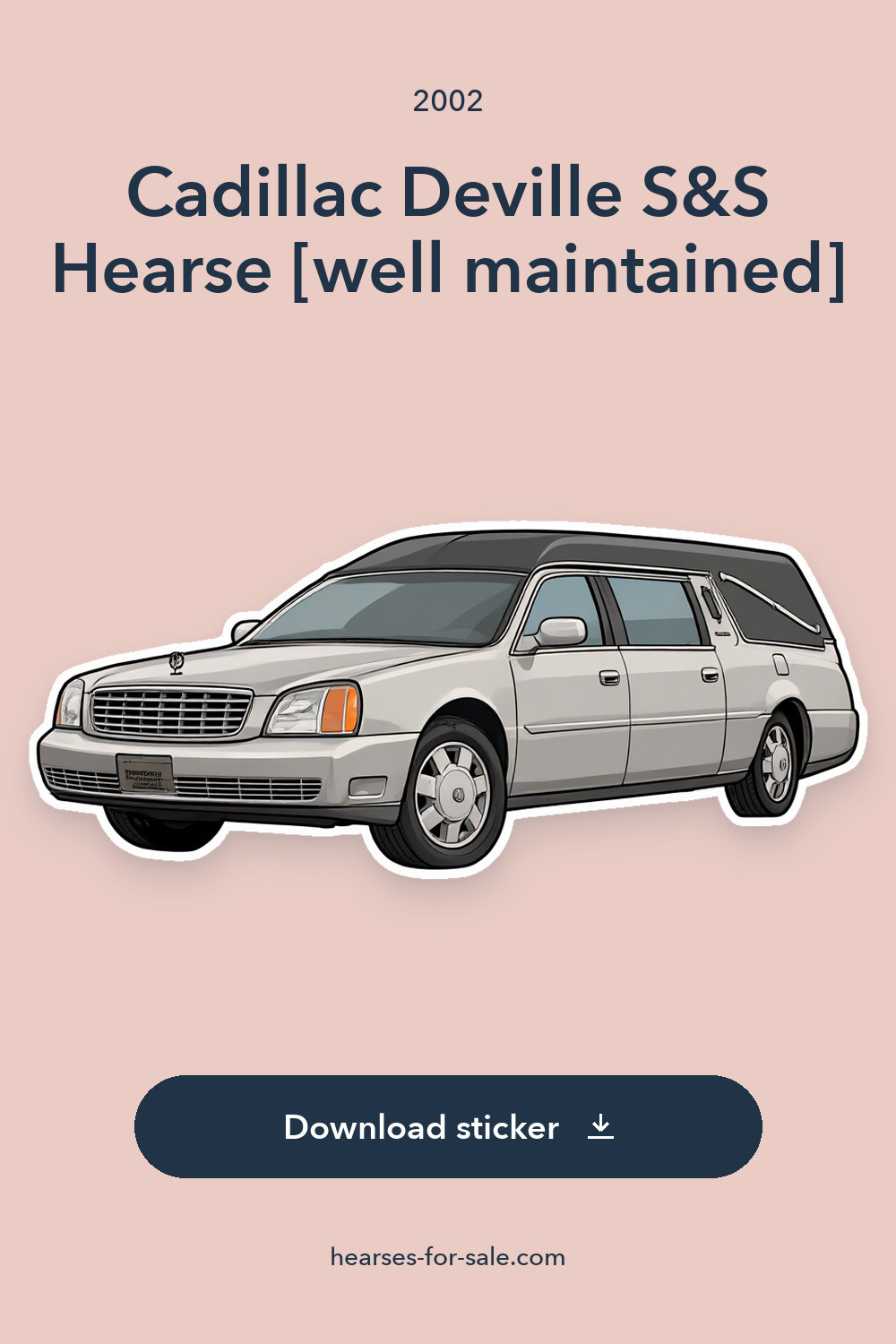 2002 Cadillac Deville S&S Hearse [well maintained] sticker preview