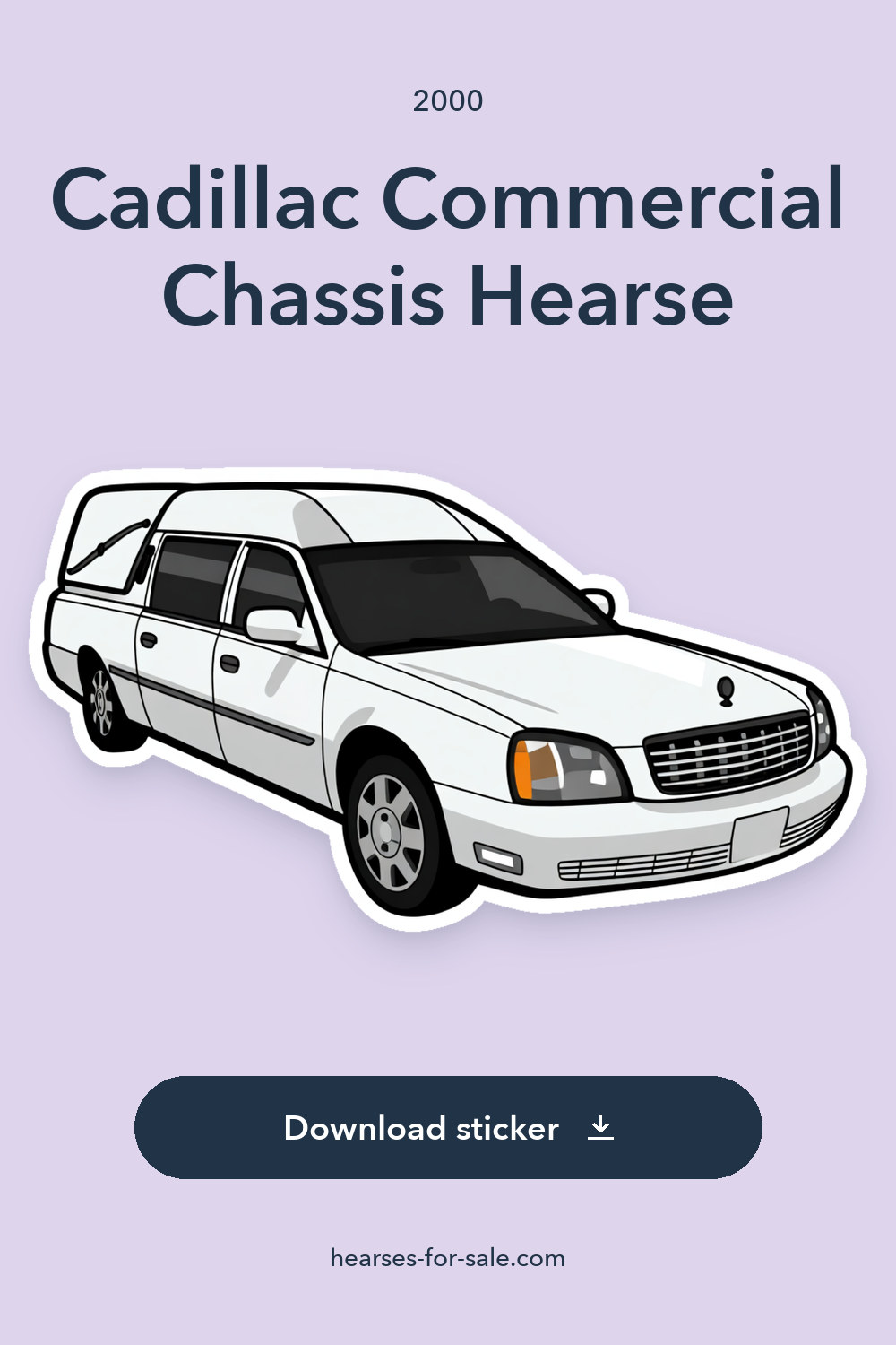 2000 Cadillac Commercial Chassis Hearse sticker preview
